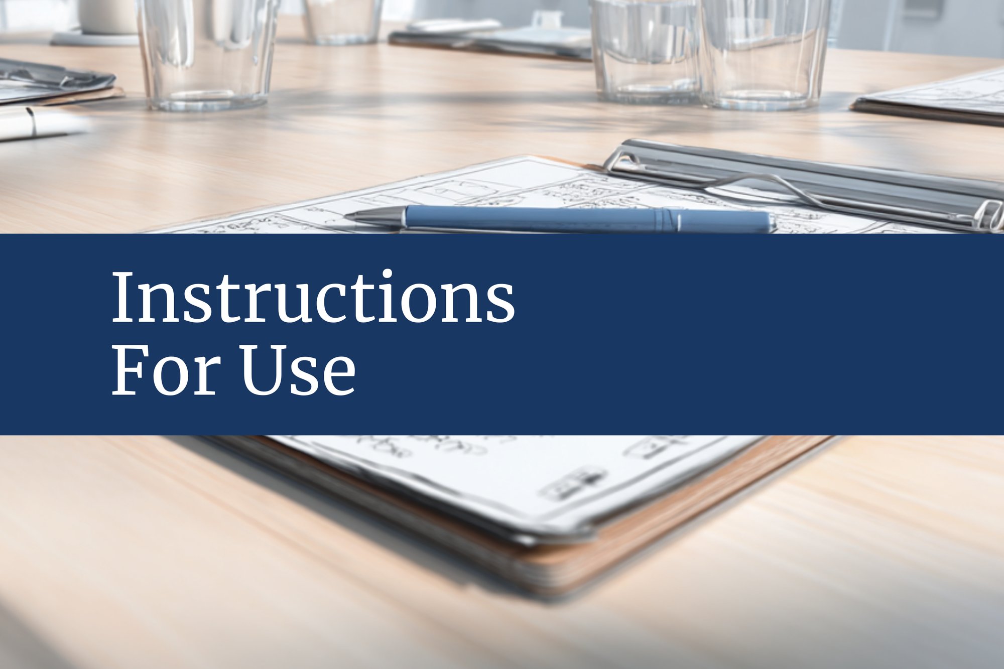 Instructions for use