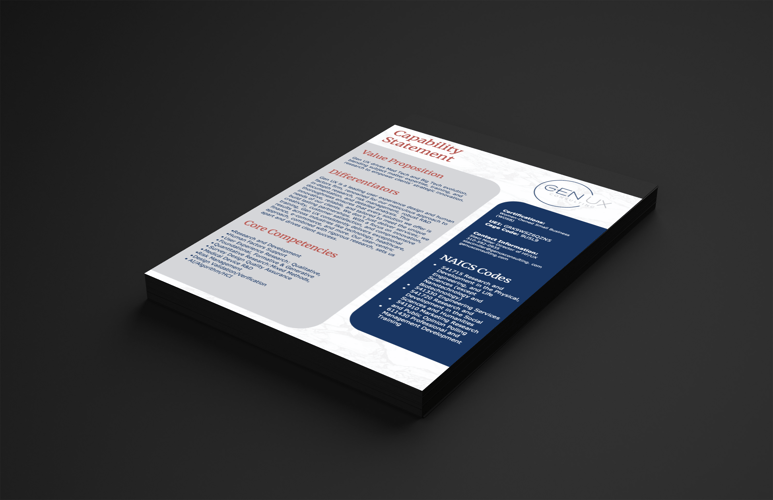 Capability Statement Mockup